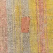 5x7 Pink & Yellow Striped Vintage Kilim Rug, 147x229Cm