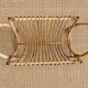 1970s rattan magazine rack