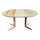 Table à manger ronde décapée extensible style Rainer Daumiller Hirtshal 146