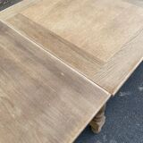 Renovated art deco extendable wooden dining table 235cm