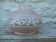Art Deco vase in frosted glass with daisy frieze pattern