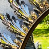 Oval leaf mirror