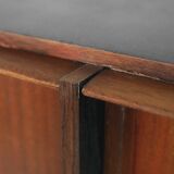 Rockabilly Modern Teak Buffet with Pattern, 1950s