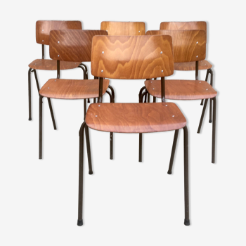 Set of 6 vintage Dutch Marko chairs