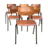 Set of 6 vintage Dutch Marko chairs