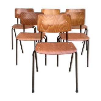 Set of 6 vintage Dutch Marko chairs
