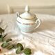 Fine porcelain sugar bowl from sologne france