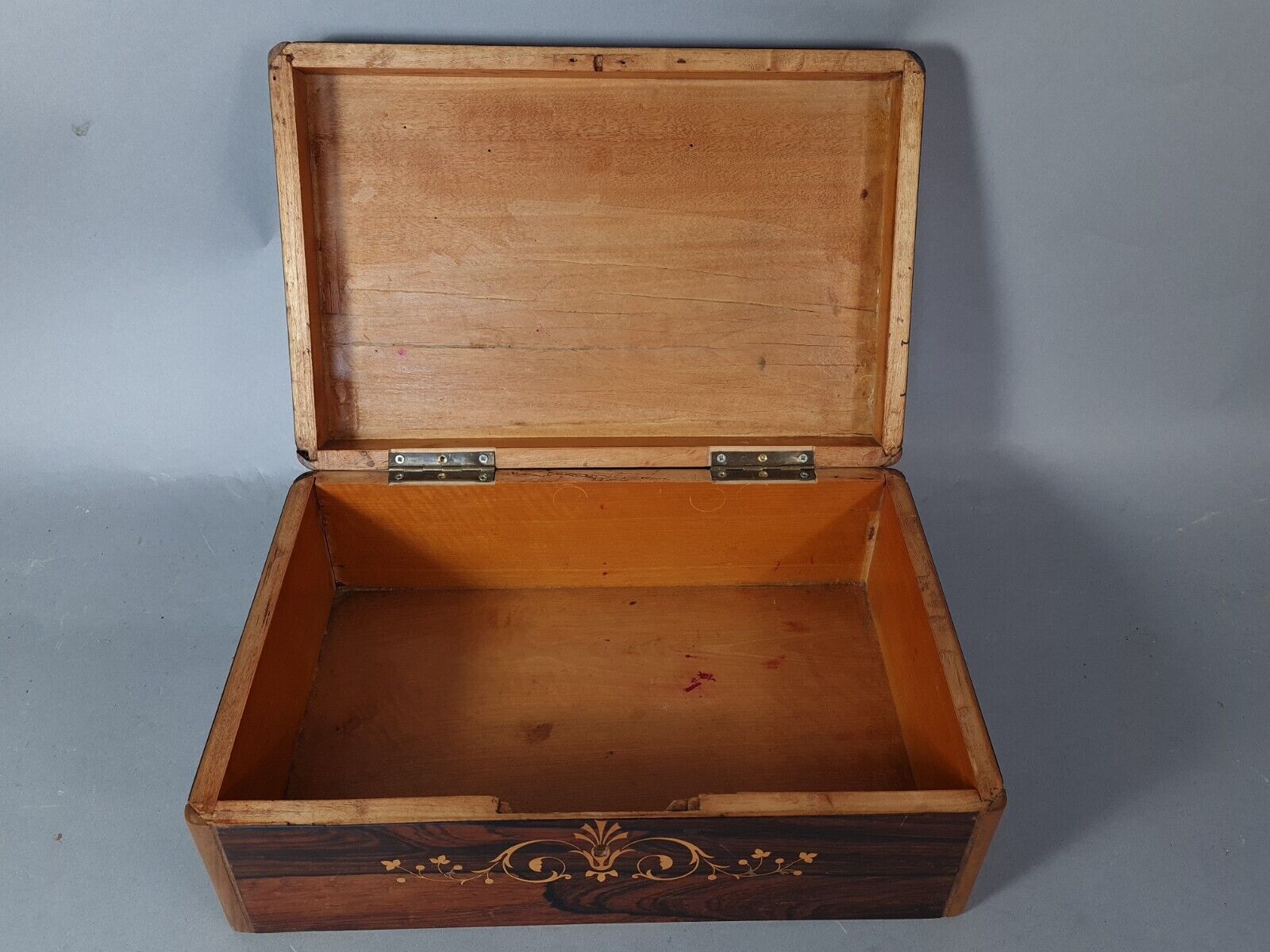 Old book box or mail inlaid decoration "work" sb