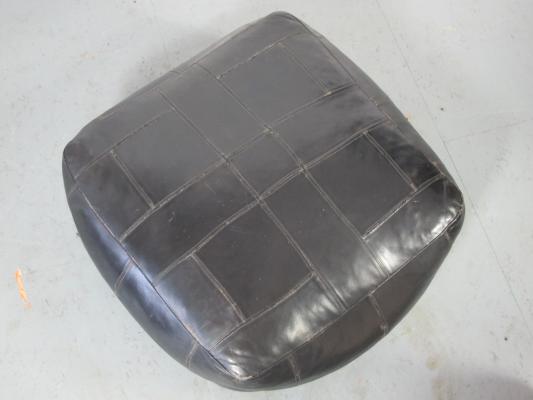 Ottoman vintage 70s Sede leather