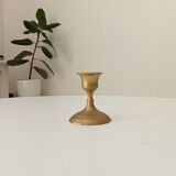 Vintage gold brass candle holder
