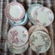12 antique flat plates in ironstone