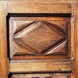 Antique oak bonnetière