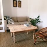 Farm table with cut feet