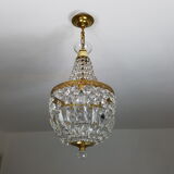 Trash in crystal chandelier