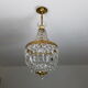 Lustre corbeille en cristal