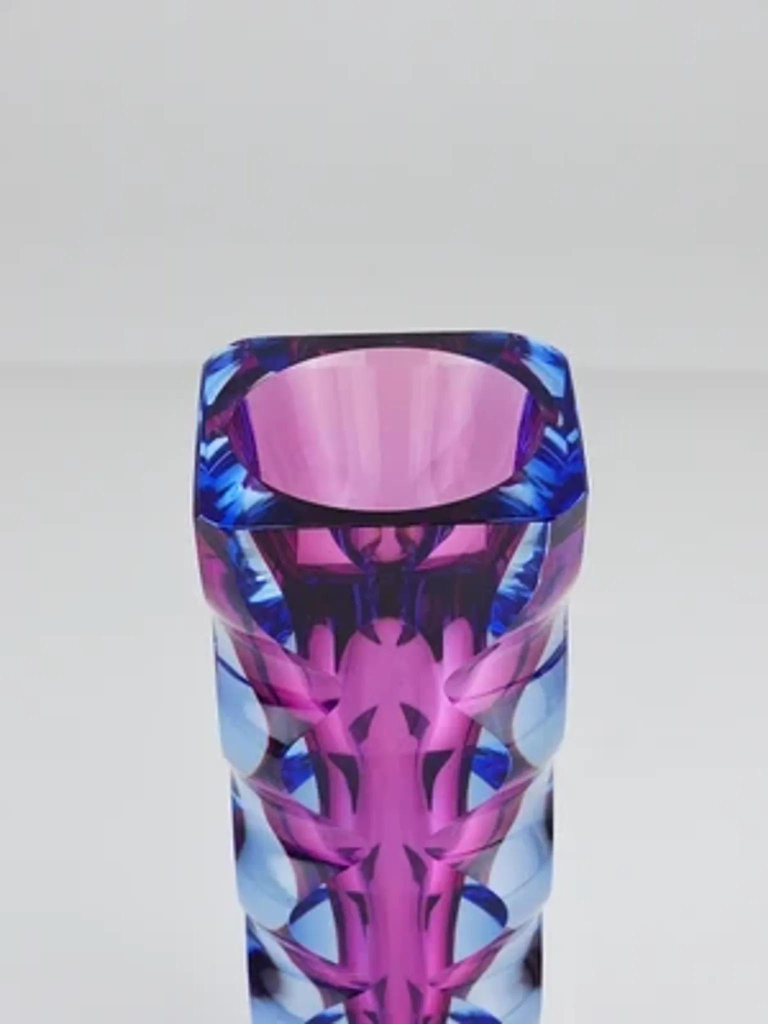 Oldrich Lipsky art glass studio vase, Atelier Exbor, Czechoslovakia, 1960s