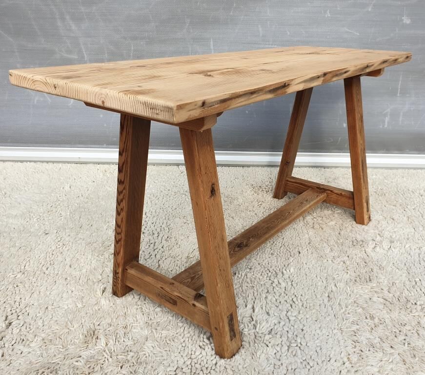 Coffee table workshop trestle Pine