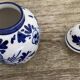 Sucrier, pot couvert en faïence bleu de Delft