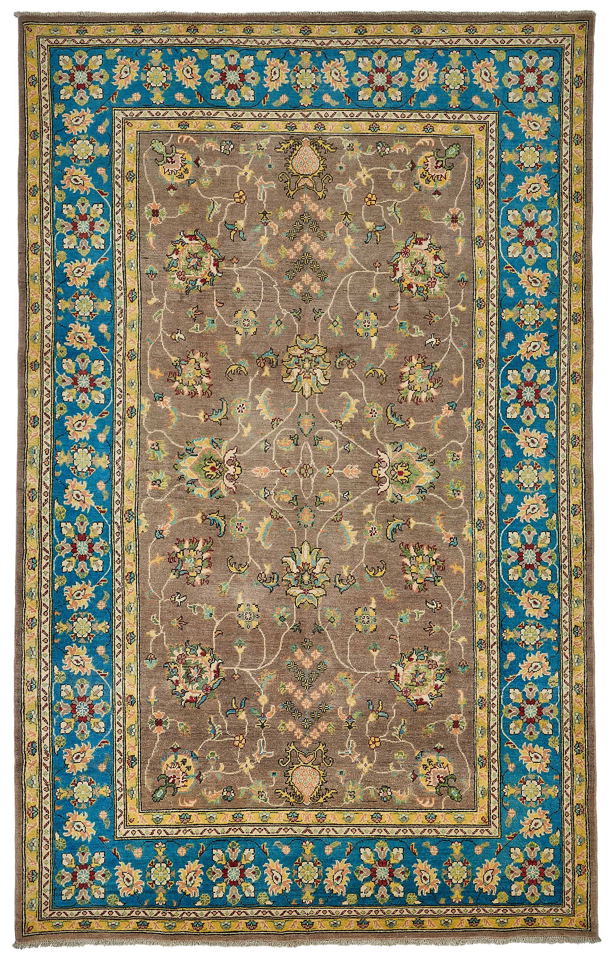 Turkish Handknotted Wool Oushak Rug 193 cm x 308 cm