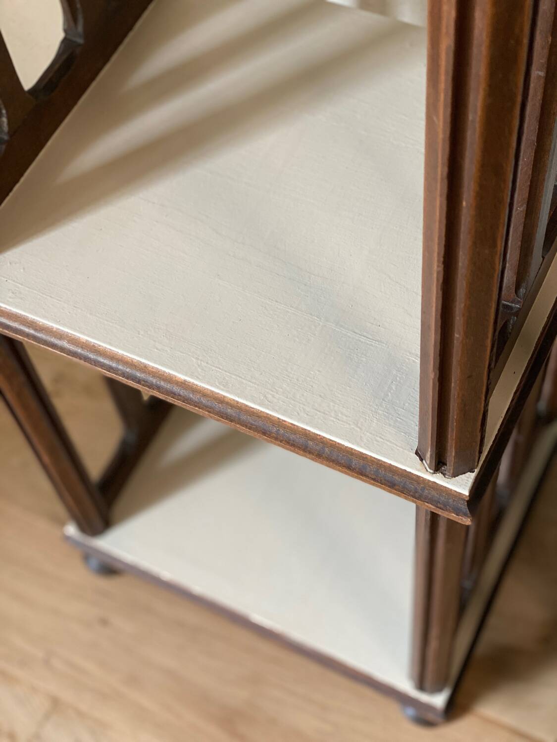 Solid wood bookcase / shelves
