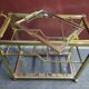 Brass bar table - Pierre Vandel serving trolley