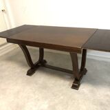Oak table with extensions for art deco style dining room