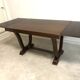 Oak table with extensions for art deco style dining room