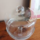 Cake stand, glass dome on a stand