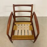 2x Fauteuils Danois Couteau à Papier Kai Kristiansen Style Années 60
