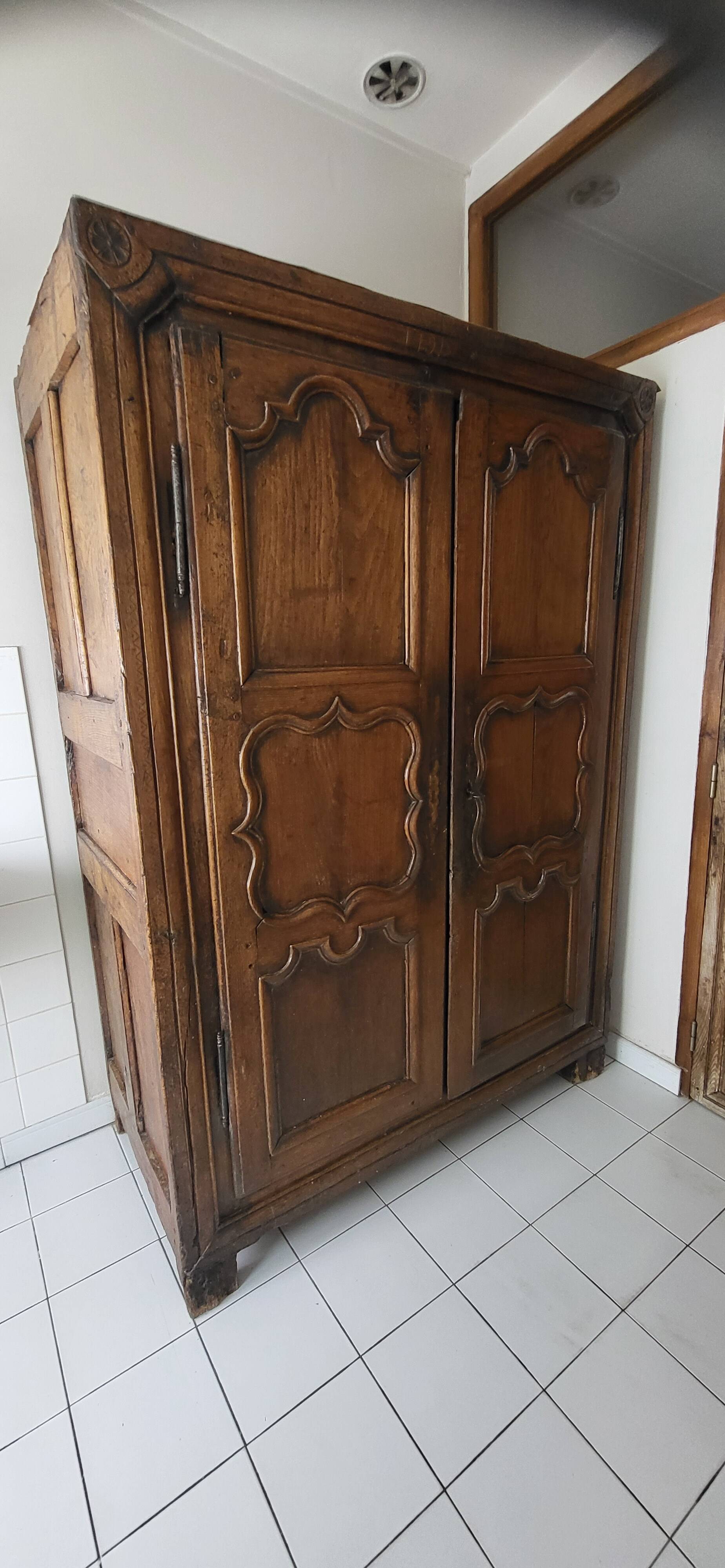 18th-century oak wardrobe