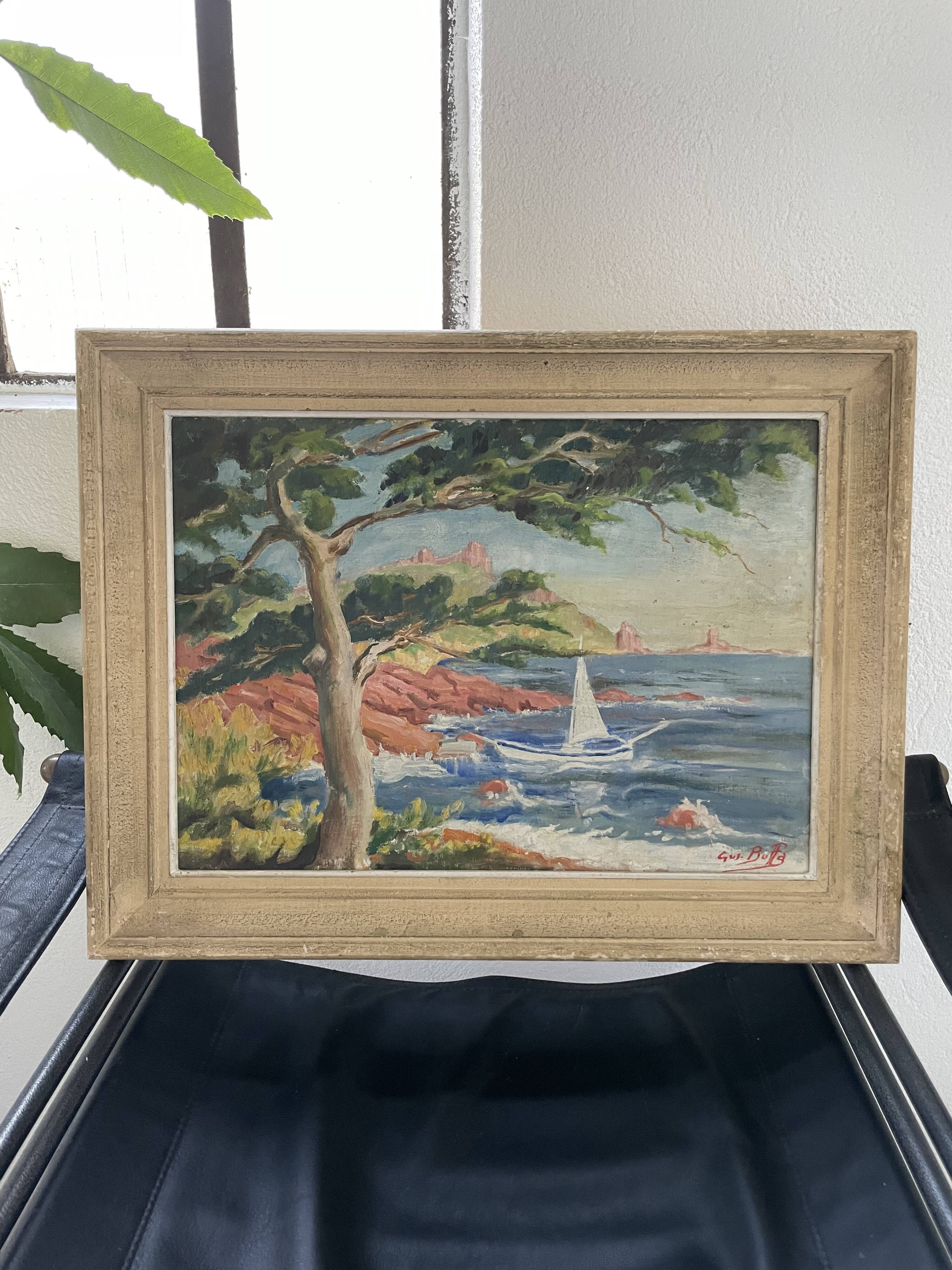 Oil painting Saint Raphael Gus Buffa