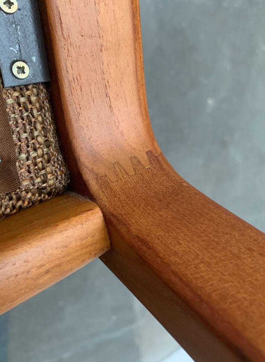 Set of vintage Danish teak chairs