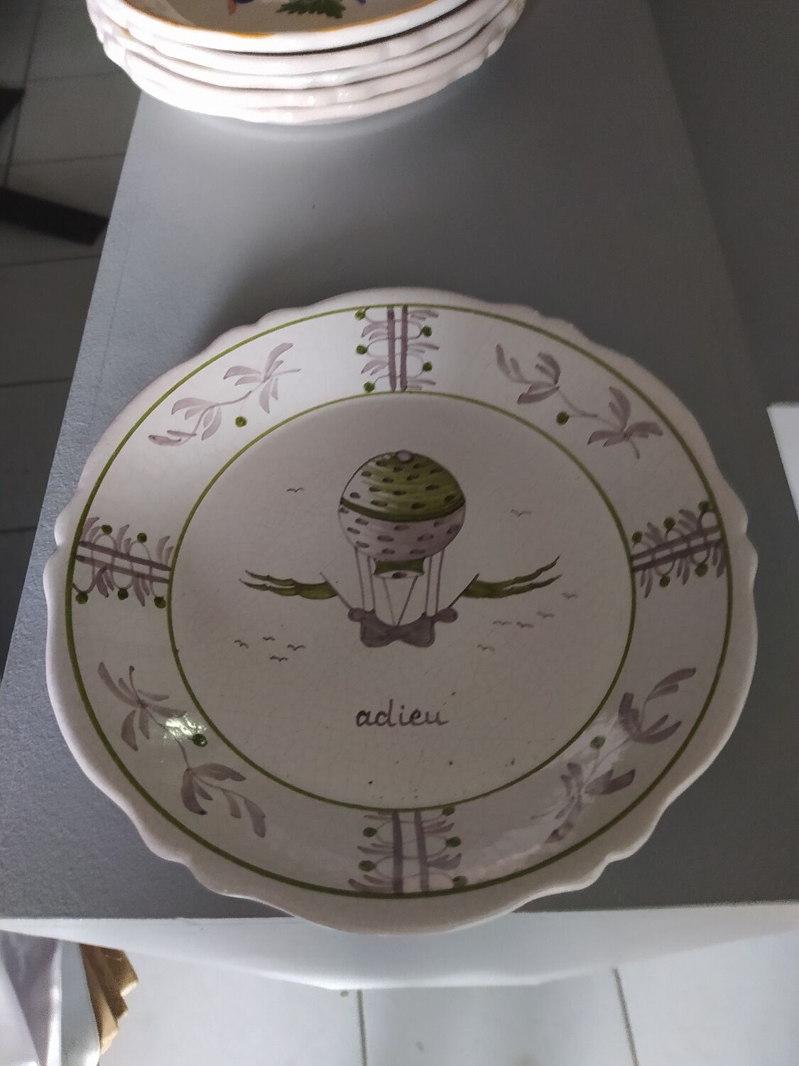 Lot 5 assiettes