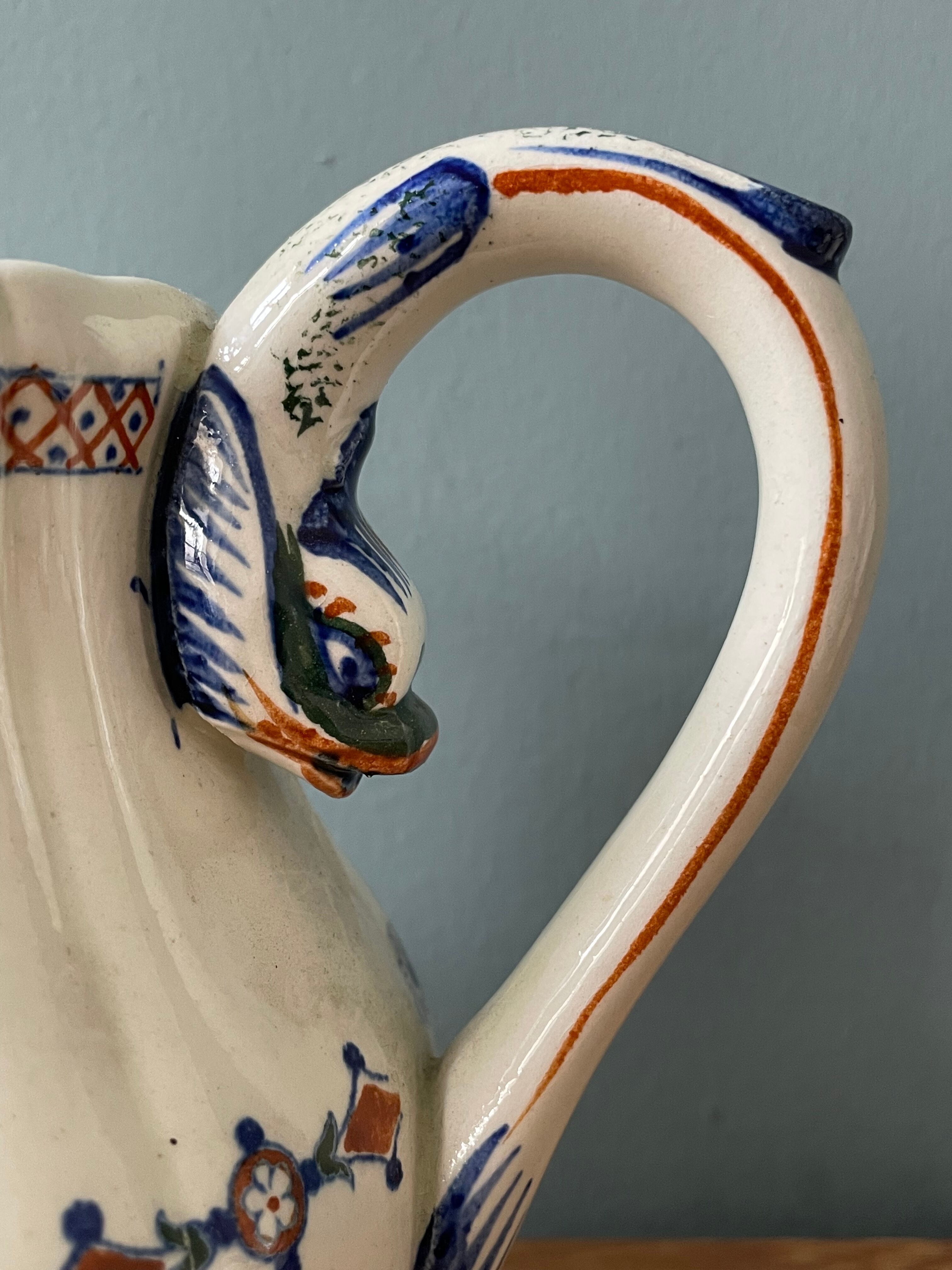 Coffee service Émile Bourgeois Grand Dépôt, décor Rouen XIXth