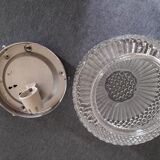 Large round glass ceiling light