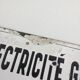 Plaque émaillée électricité générale