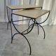 Paire de tables gigognes curules