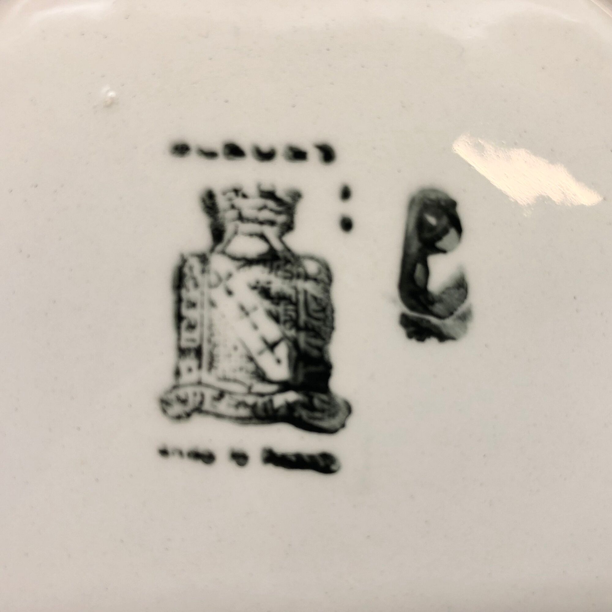 6 plates vintage niderviller model "blueberry"