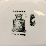 6 plates vintage niderviller model "blueberry"