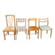 Ensemble de 4 chaises scandinaves dépareillées