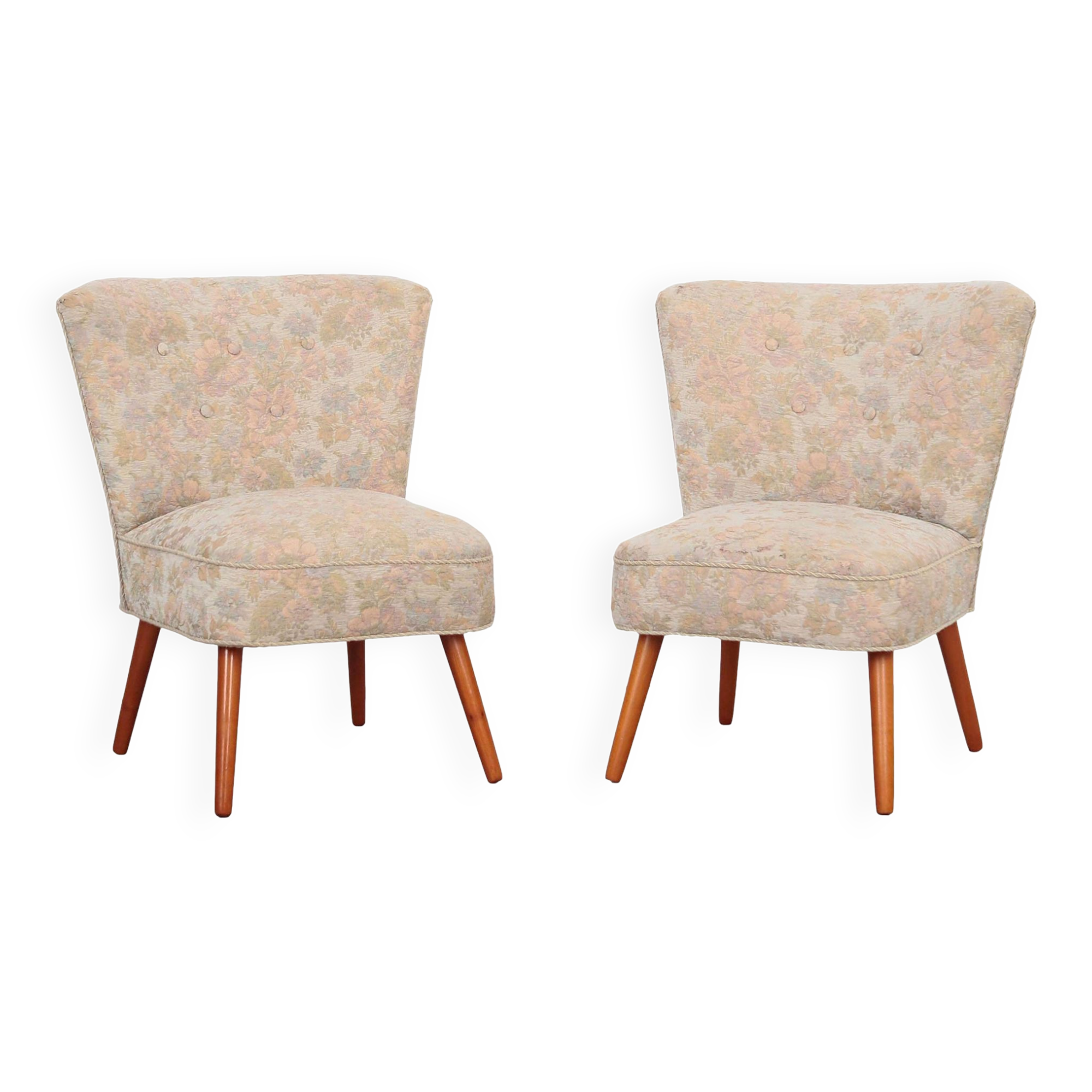 Set of two beech armchairs, Danish design, 1970s, production: Denmark