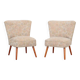 Set of two beech armchairs, Danish design, 1970s, production: Denmark