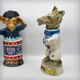 Ceramic carafe "clown donkey" by Jim Beam, USA, 1960s