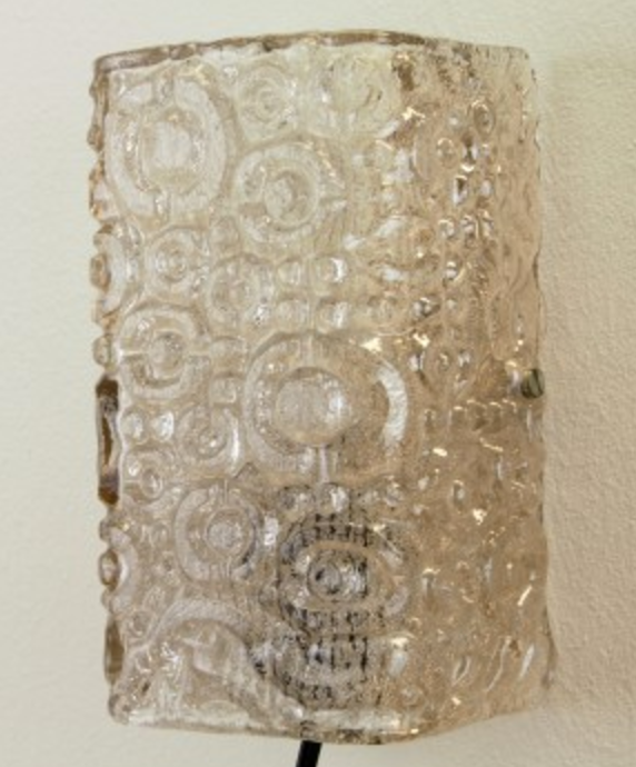 Mid Century lamp wall Iceglass