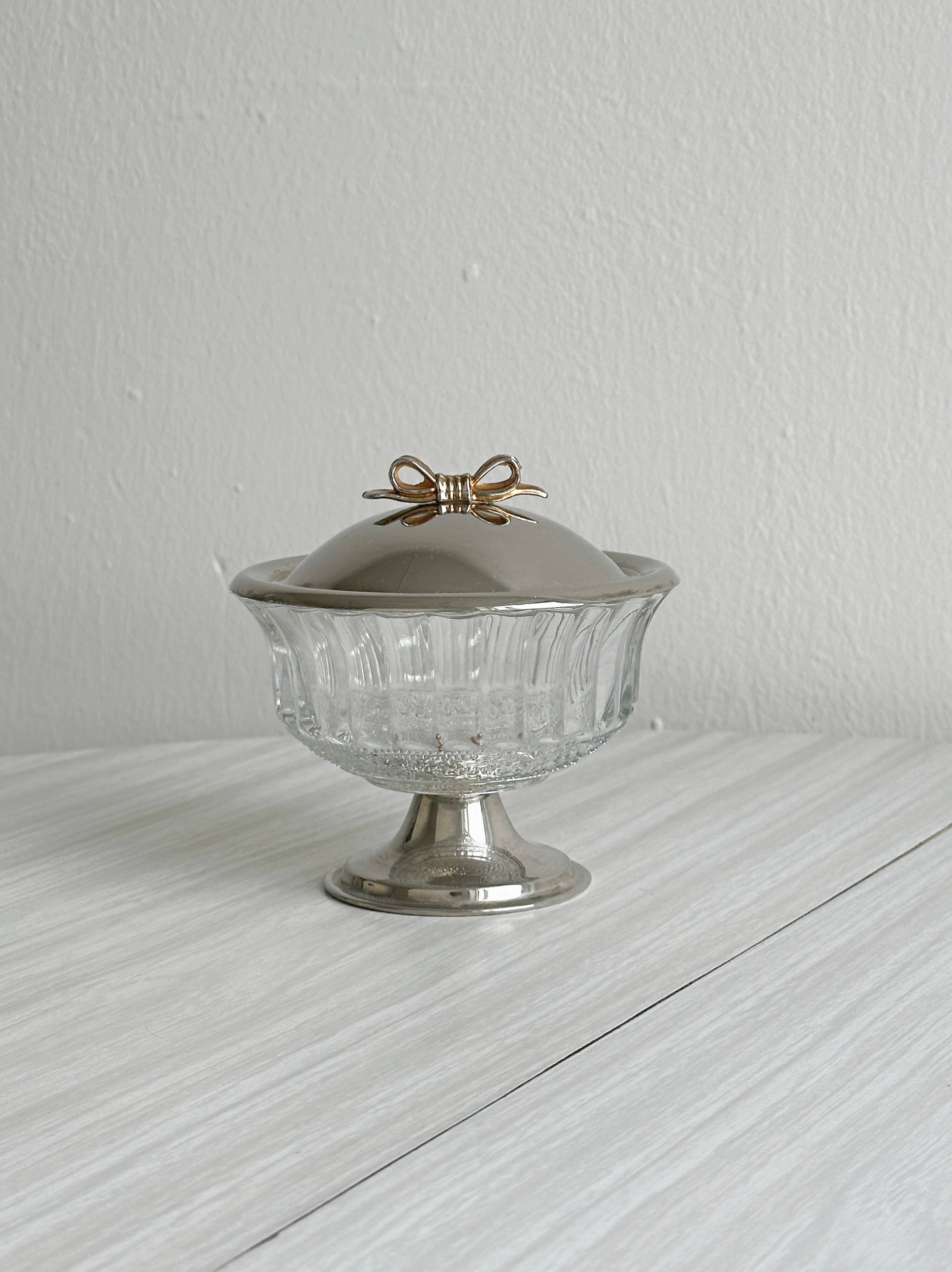 coupe sur pied verre et alu