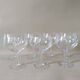 Set of 7 large crystal glasses for wine or cocktail tasting