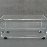 Vintage coffee table acrylic, 1980s
