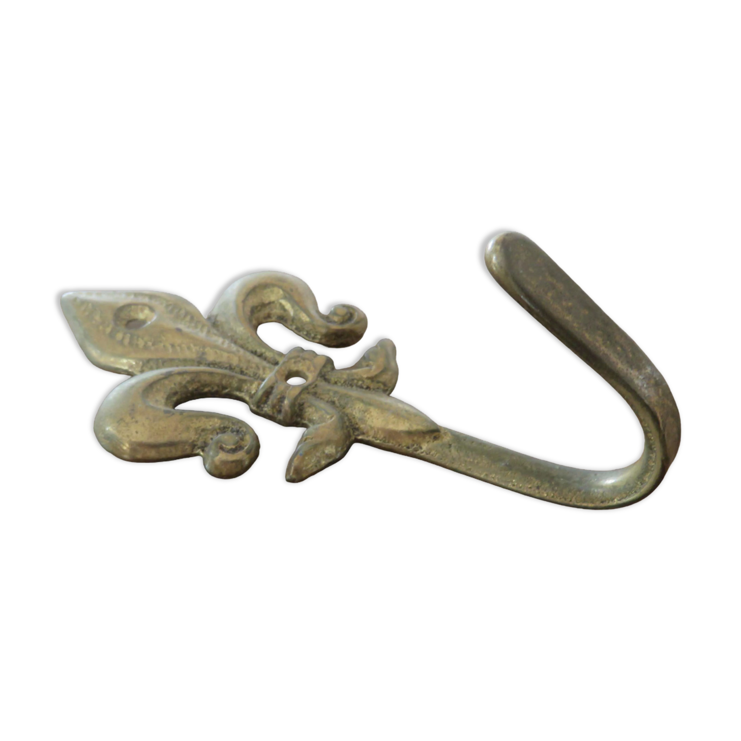 Brass "fleur de lys" hook 30-40s