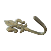 Patère " fleur de lys " en laiton années 30-40