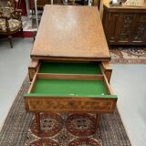 Old game table, has system, length 180 cm, directoire style